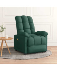 Fauteuil de massage Vert foncé Tissu | Mobilier & Déco