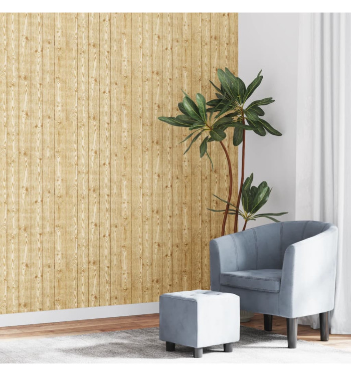 Papier peint 3D grain de bois marron 10x0,53 m non tissé | Mobilier & Déco