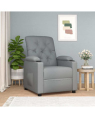 Fauteuil inclinable Gris clair Tissu | Mobilier & Déco