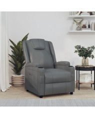 Fauteuil inclinable Anthracite Similicuir | Mobilier & Déco