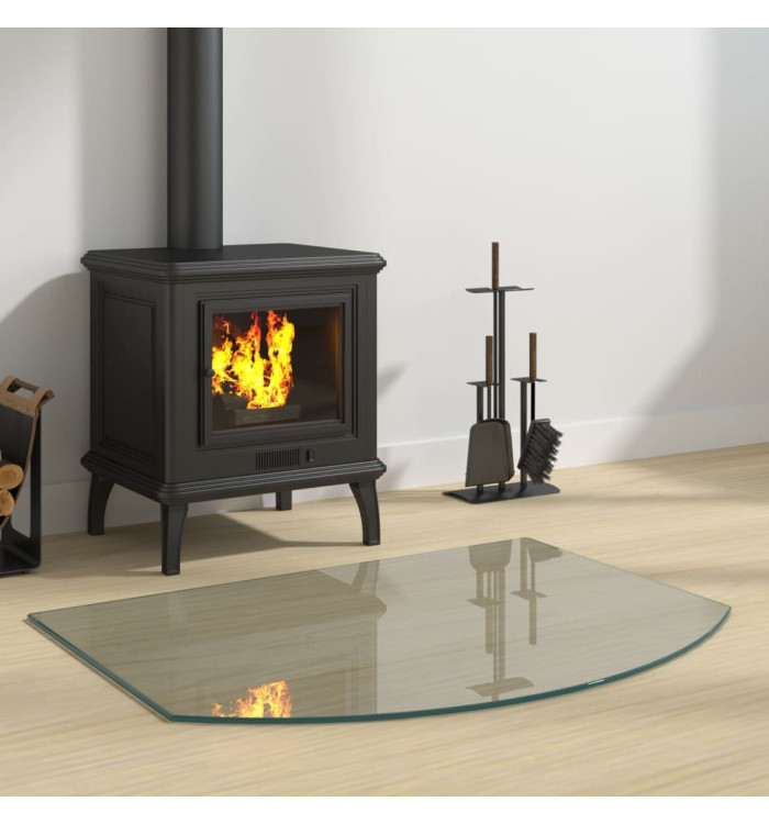 Plaque de verre pour cheminée 80x60 cm | Mobilier & Déco