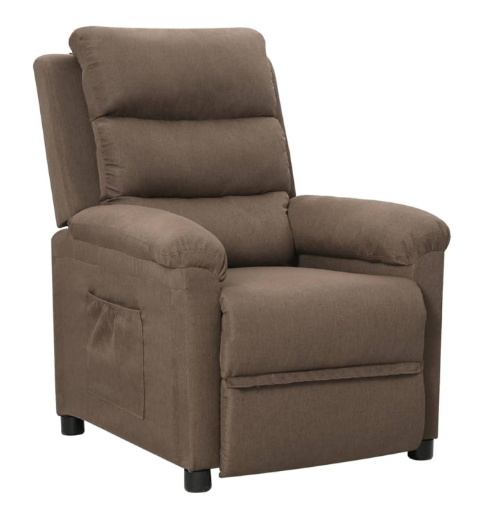 Fauteuil inclinable Taupe Tissu | Mobilier & Déco