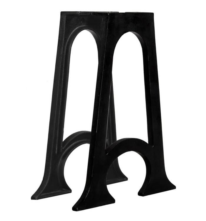 2 pieds de table de salle à manger Base voûtée Cadre en A Fonte | Mobilier & Déco