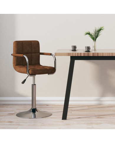Tabouret de bar Marron Tissu | Mobilier & Déco