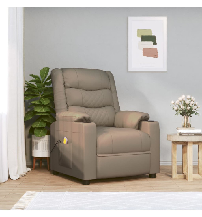 Fauteuil de massage Cappuccino Similicuir | Mobilier & Déco