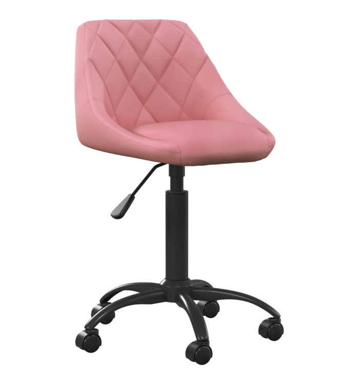 Chaise de bureau Rose Velours | Mobilier & Déco
