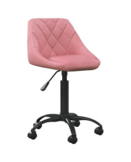 Chaise de bureau Rose Velours | Mobilier & Déco