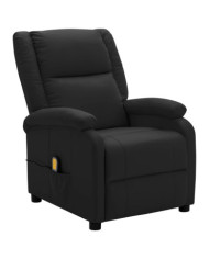 Fauteuil de massage Noir Similicuir | Mobilier & Déco