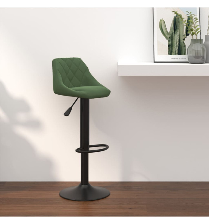Tabouret de bar Vert foncé Velours | Mobilier & Déco