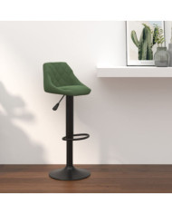 Tabouret de bar Vert foncé Velours | Mobilier & Déco