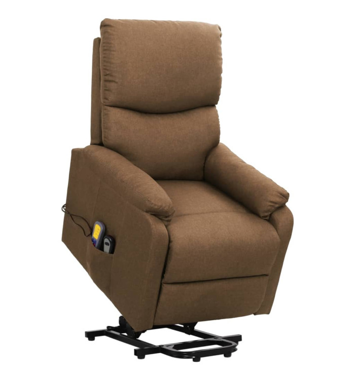 Fauteuil de massage Taupe Tissu | Mobilier & Déco