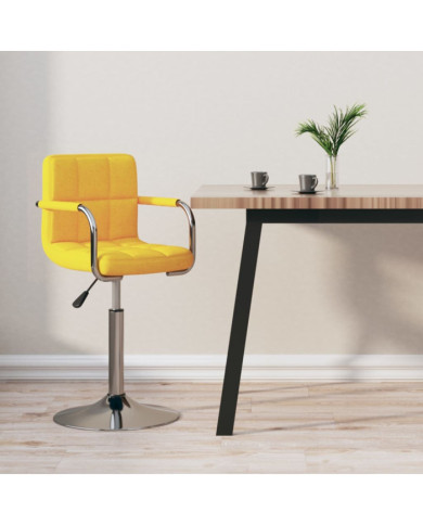 Tabouret de bar Jaune Tissu | Mobilier & Déco