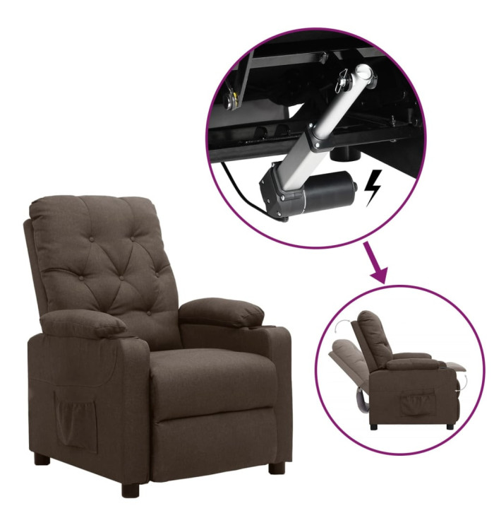 Fauteuil Marron Tissu | Mobilier & Déco
