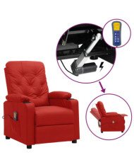 Fauteuil de massage Rouge bordeaux Similicuir | Mobilier & Déco