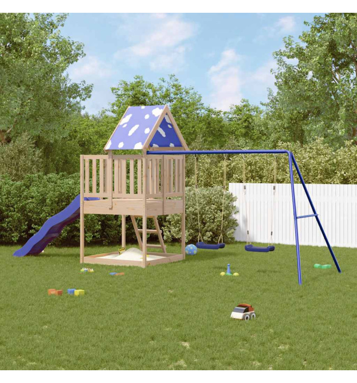 Aire de jeux d'extérieur bois de pin massif | Mobilier & Déco