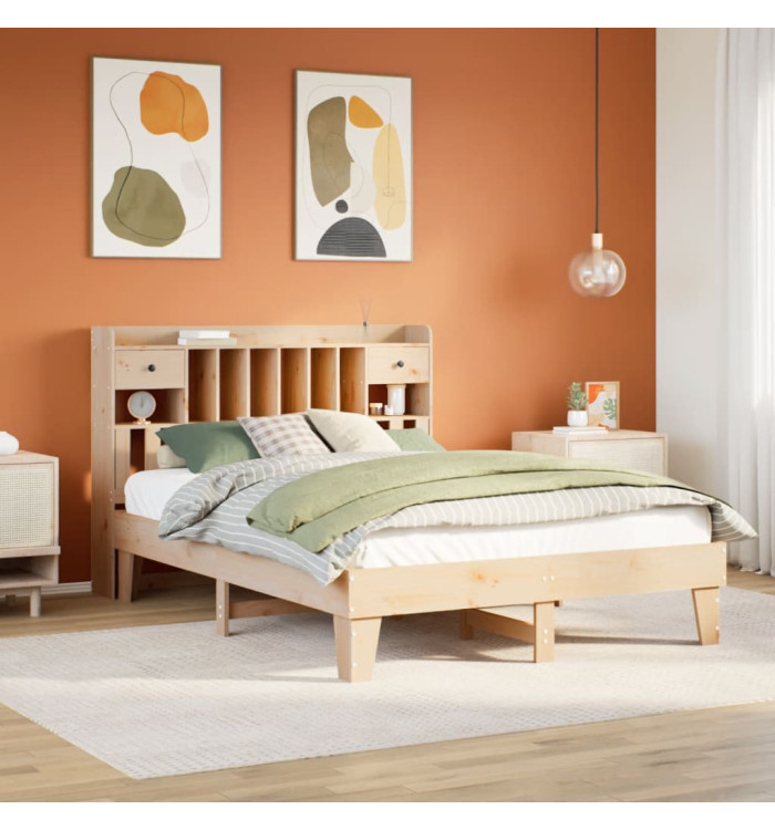 Cadre de lit sans matelas 160x200 cm bois massif de pin | Mobilier & Déco