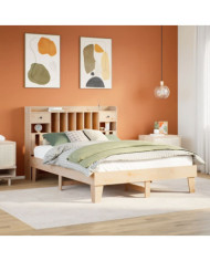 Cadre de lit sans matelas 160x200 cm bois massif de pin | Mobilier & Déco