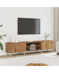 Meuble TV chêne artisanal 180x31,5x40 cm bois d'ingénierie | Mobilier & Déco