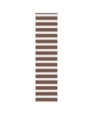 Store zèbre marron 65x230 cm largeur du tissu 60,9 cm polyester | Mobilier & Déco