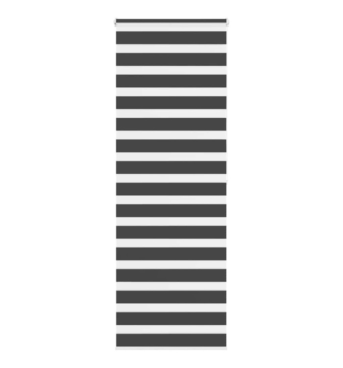 Store zèbre noir 80x200 cm largeur du tissu 75,9 cm polyester | Mobilier & Déco