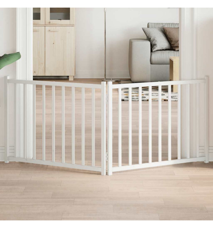 Barrière pour chien pliable 2 panneaux 160 cm bois sapin massif | Mobilier & Déco