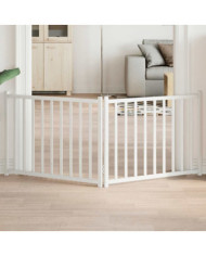 Barrière pour chien pliable 2 panneaux 160 cm bois sapin massif | Mobilier & Déco