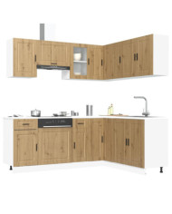 Ensemble d'armoires de cuisine 11 pcs Porto bois d'ingénierie | Mobilier & Déco
