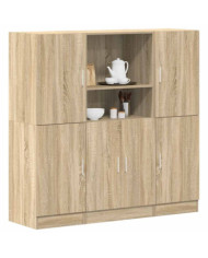 Ensemble d'armoires de cuisine 3 pcs chêne sonoma | Mobilier & Déco