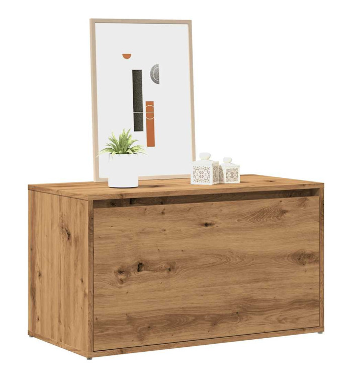 Banc d'entrée 80x40x45 cm chêne artisanal bois d'ingénierie | Mobilier & Déco