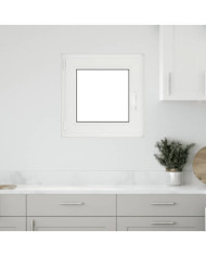 Fenêtre de sous-sol« RISOR » 50 x 50 cm oscillo-battante DIN gauche blanche | Mobilier & Déco