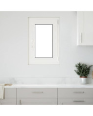 Fenêtre de sous-sol« RISOR » 50 x 75 cm oscillo-battante DIN droite blanche | Mobilier & Déco