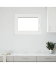 Fenêtre de sous-sol« RISOR » 80 x 70 cm oscillo-battante DIN gauche blanche | Mobilier & Déco