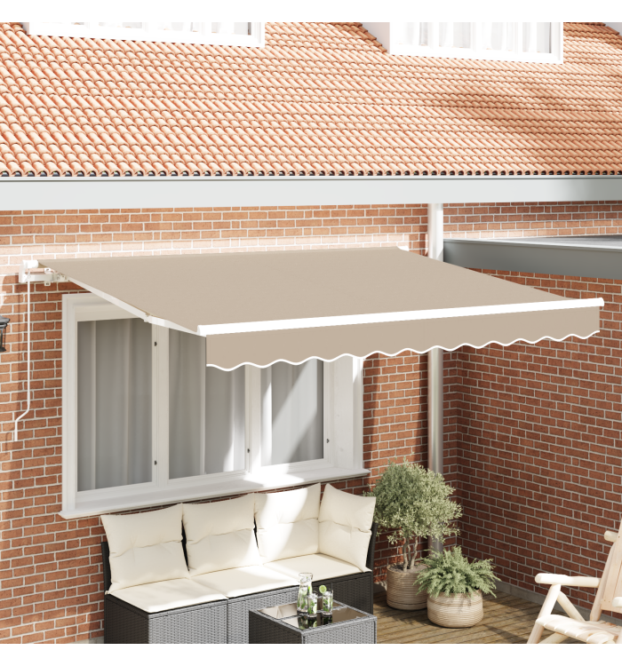 Tissu de remplacement de store pour cadre 3x2 m Beige | Mobilier & Déco