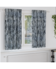 Rideaux en Velours 2 pcs avec œillets Gris Argenté 175x140 cm | Mobilier & Déco