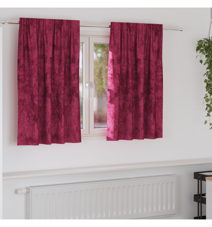 Rideaux 2 pcs avec œillets Bordeaux 140x140 cm | Mobilier & Déco