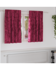 Rideaux 2 pcs avec œillets Bordeaux 140x140 cm | Mobilier & Déco