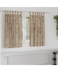 Rideaux 2 pcs avec œillets Champagne 140x140 cm | Mobilier & Déco