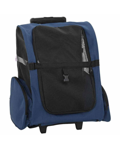 Chariot pour animaux de compagnie 3 en 1 Design Bleu 48 x 32 x 57 cm Tissu Oxford | Mobilier & Déco