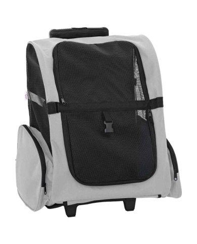 Chariot pour animaux de compagnie 3 en 1 Gris 48 x 32 x 57 cm Tissu Oxford | Mobilier & Déco