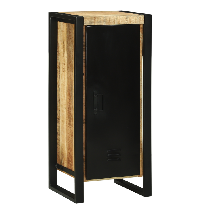 Cabinet mural 40x35x90 cm en bois massif brut de manguier | Mobilier & Déco
