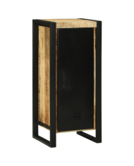 Cabinet mural 40x35x90 cm en bois massif brut de manguier | Mobilier & Déco