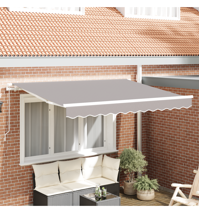 Tissu de remplacement de store pour cadre 3x2 m Gris clair | Mobilier & Déco