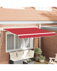 Tissu de remplacement de store pour cadre 3.5x2 m rouge | Mobilier & Déco