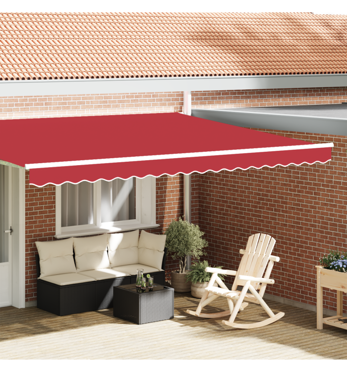 Valance de store pour cadre de 4,5 m Rouge 4,3x0,2 m | Mobilier & Déco