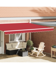 Valance de store pour cadre de 4,5 m Rouge 4,3x0,2 m | Mobilier & Déco