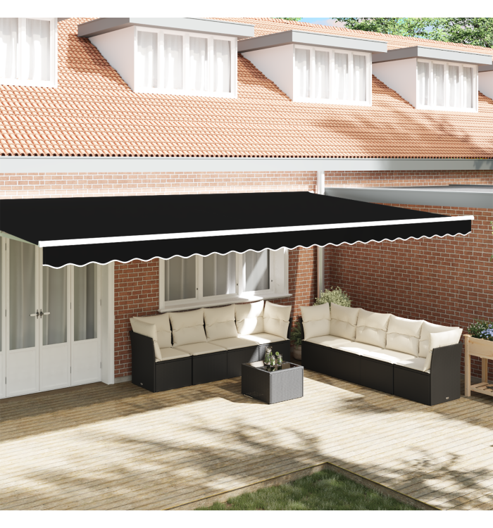 Valance de Store pour Cadre de 6 m Noir 5.8x0.2 m | Mobilier & Déco