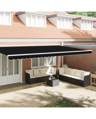 Valance de Store pour Cadre de 6 m Noir 5.8x0.2 m | Mobilier & Déco