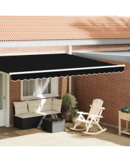Chaperon pour cadre de 4,5 m Noir 4,3x0,2 m | Mobilier & Déco