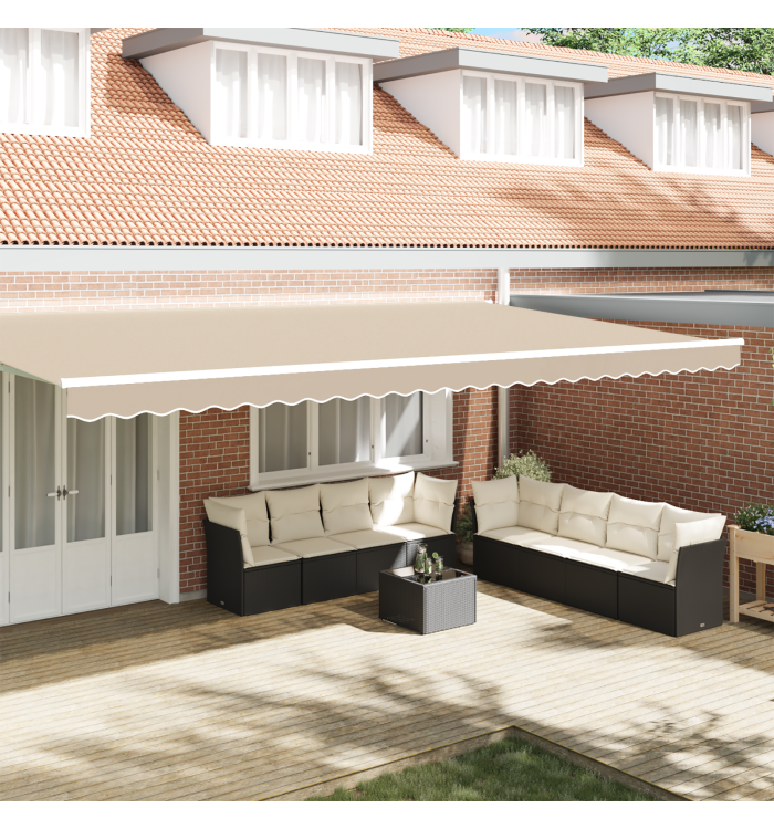 Valence d'Auvent pour Cadre de 6 m Beige 5,8x0,2 m | Mobilier & Déco