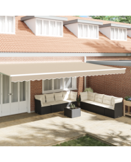 Valence d'Auvent pour Cadre de 6 m Beige 5,8x0,2 m | Mobilier & Déco